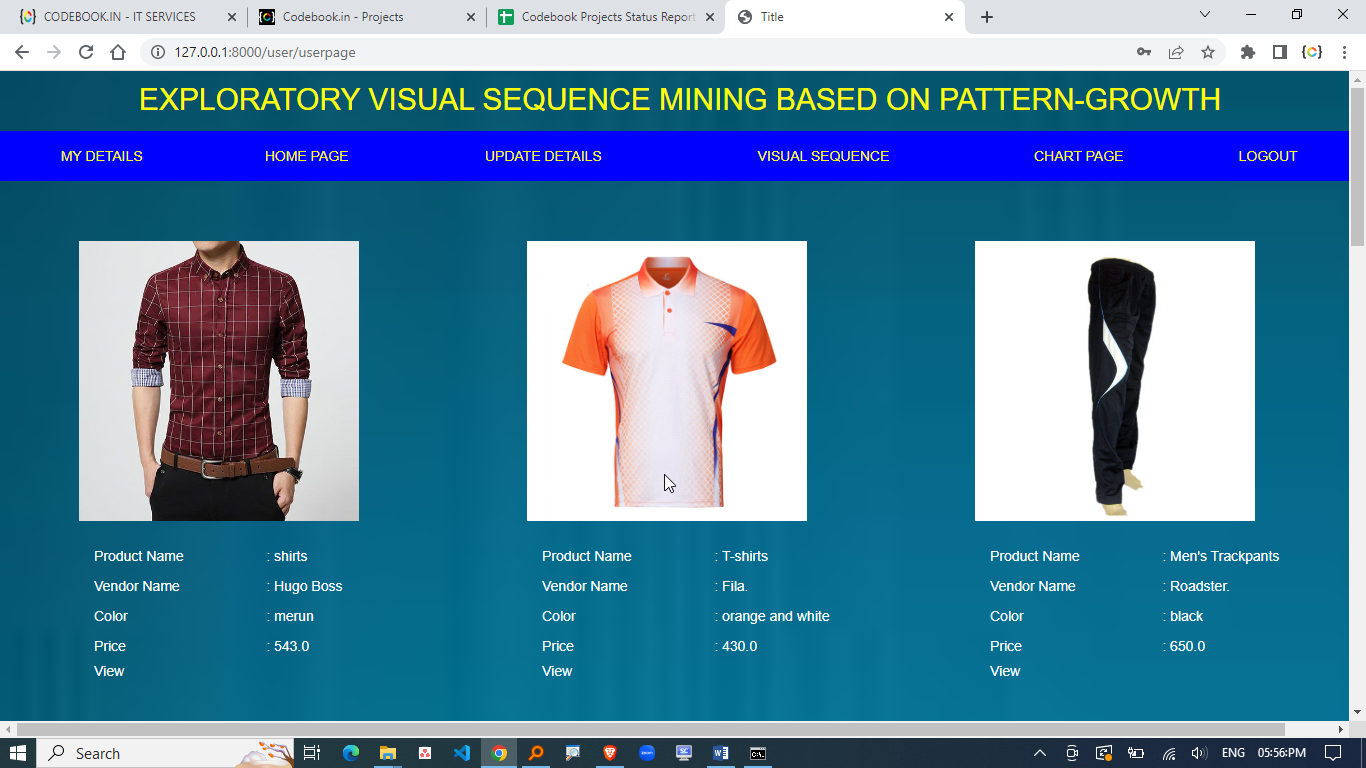 EXPLORATORY VISUAL SEQUENCE MINING BASED ON PATTERN GROWTH