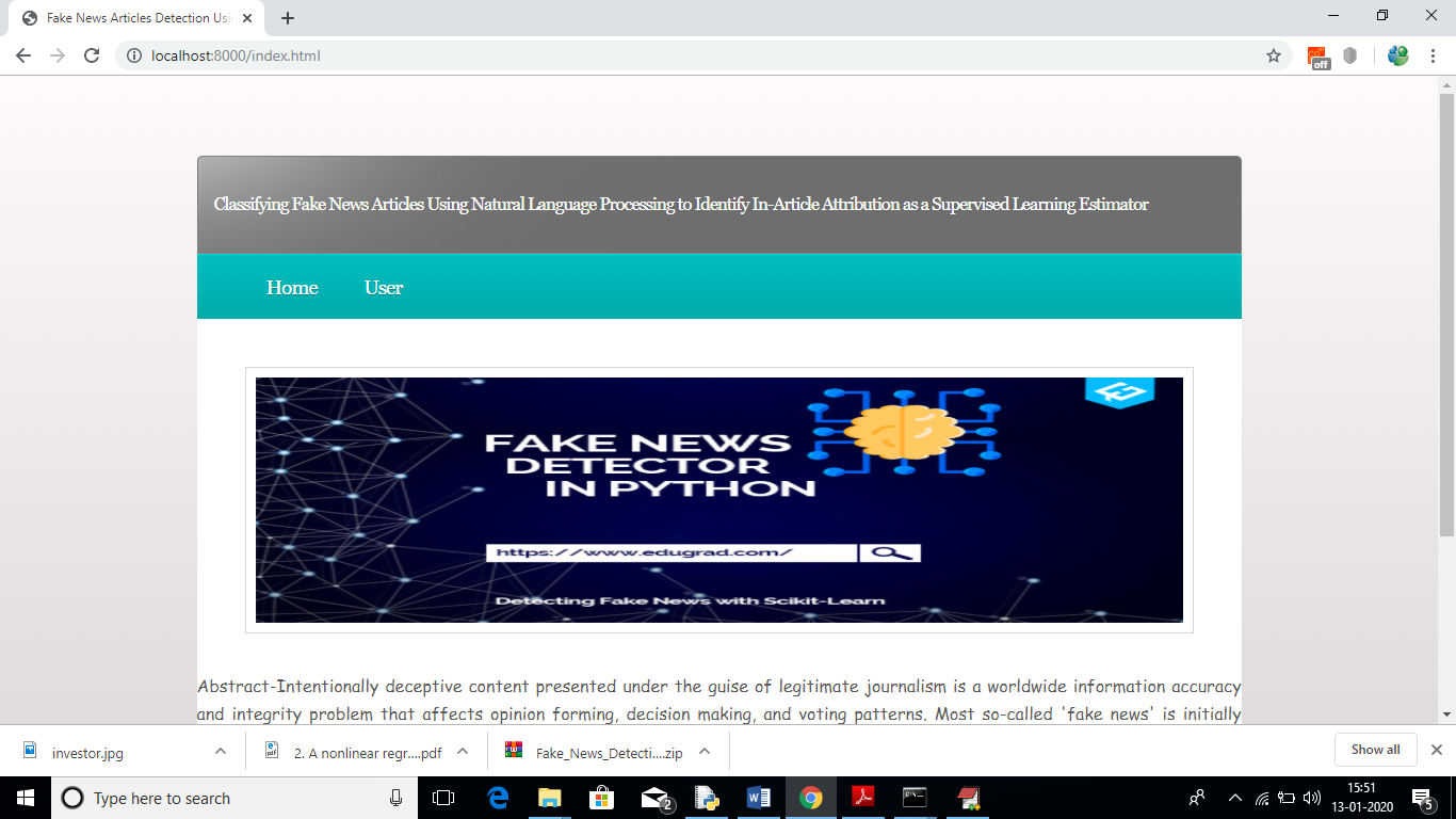 CLASSIFYING FAKE NEWS ARTICLES USING NATURAL LANGUAGE PROCESSING